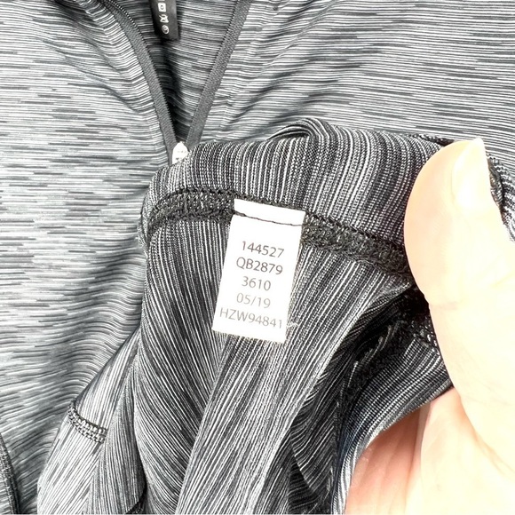 90 Degree By Reflex Black Marled 1/4 Zip Athletic Sporty Long Sleeve Shirt Small - Picture 8 of 13